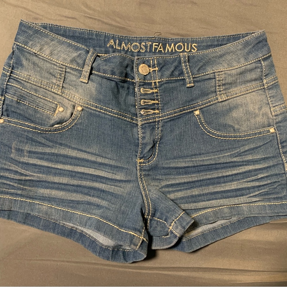 Almost Famous Blue denim shorts #denimshorts